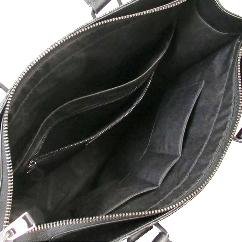 Coach Graham Structured Tote Bag in Signature Canvas in Charcoal/ Black C3232 - Picture 6 of 13